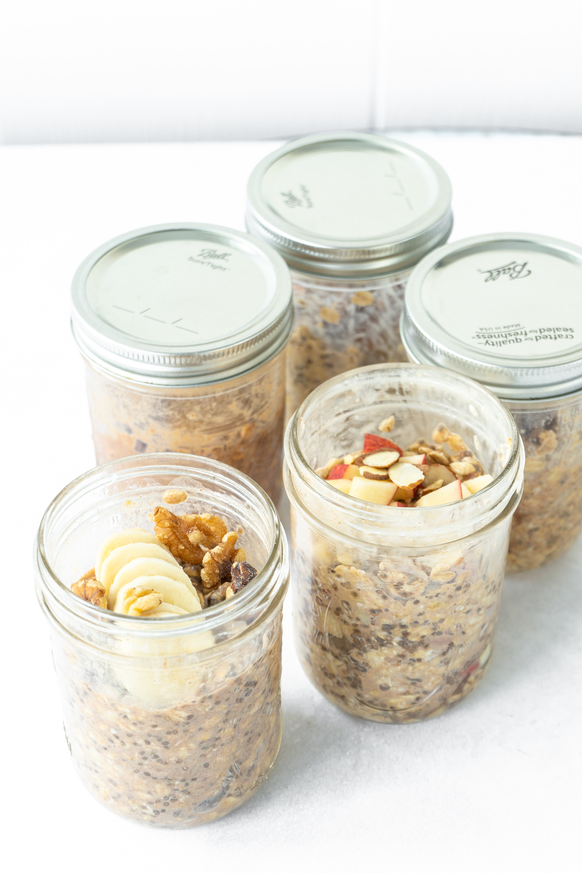 Overnight Oatmeal Jars, 3 ways - Family Food on the Table